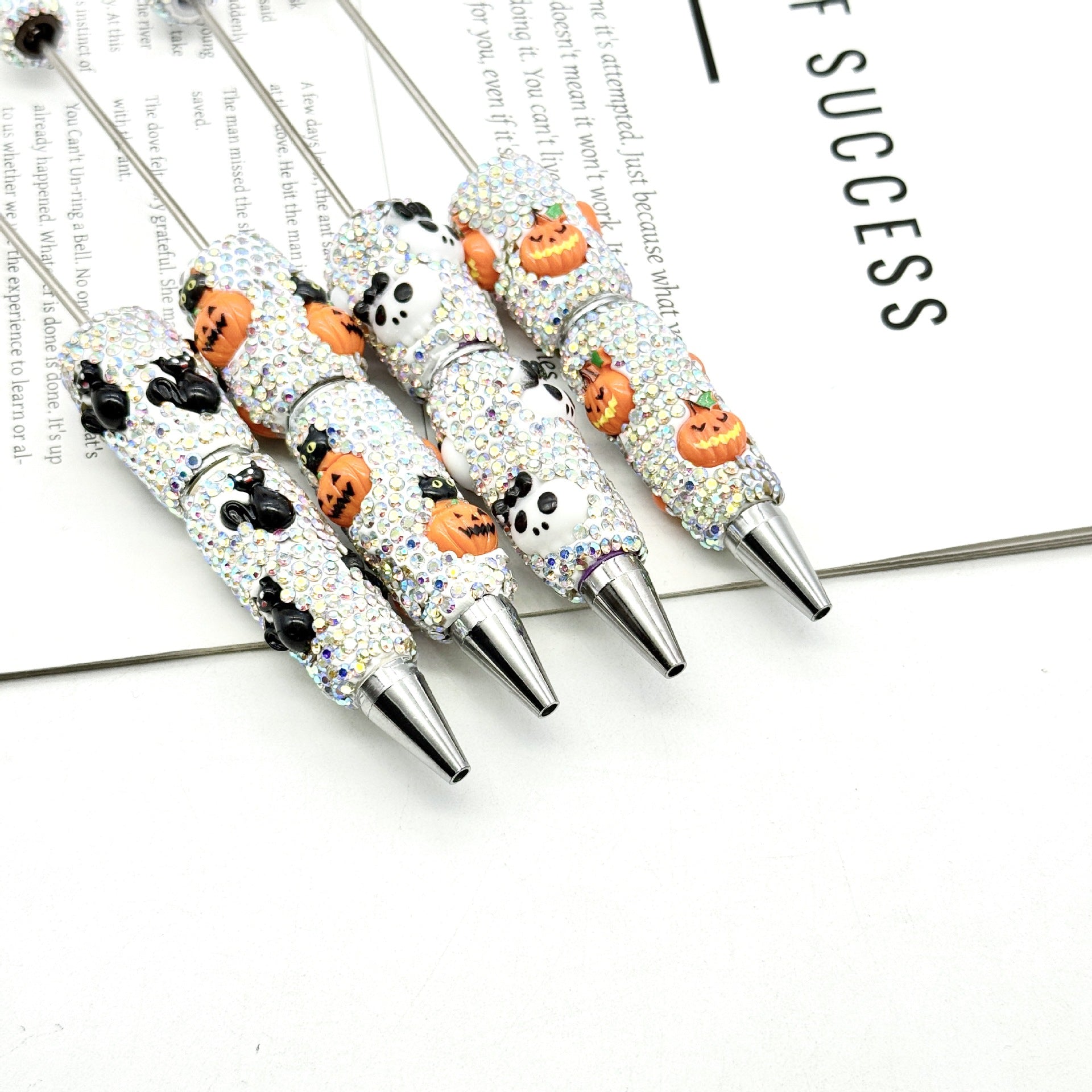 Wholesale DIY Full Diamond Beadable Pen Skull Pumpkin Ghost Dark
